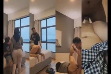 Doggy Hijab Cantik Di Hotel Berakhir Basah